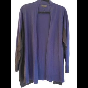 NWOT Toni T two tone open cardigan/sweater in 2X - never worn!